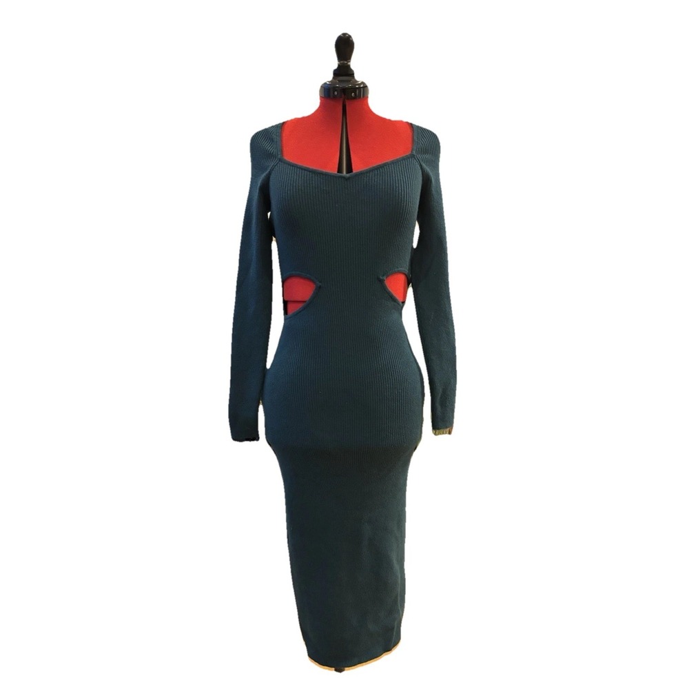 Abercrombie And Fitch Cut Out Dress Body on Medium Women's Teal